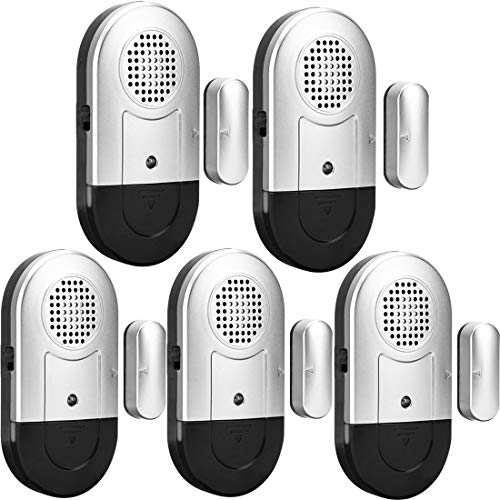 Daytech Fensteralarm Türalarm 120 db Signalton Einbruchschutz türalarmsensor für Home – 5er Set mit Batterien