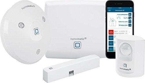 Homematic IP Smart Home Starter Set Alarm – Intelligenter Alarm auch aufs Smartphone, 153348A0